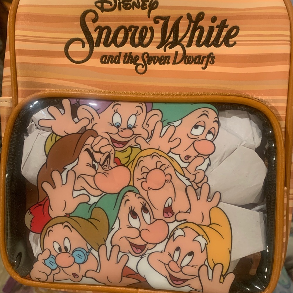 Disney Peach and Orange Striped Bag
